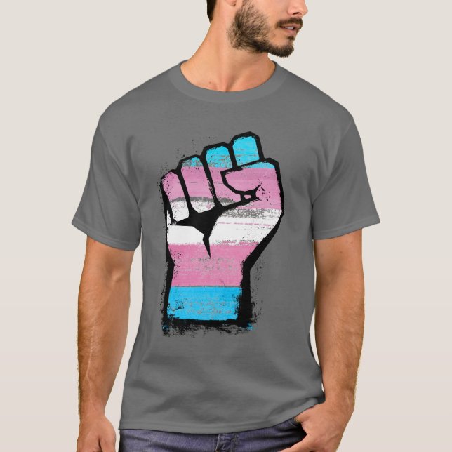 Trans Pride Fist T-Shirt (Front)