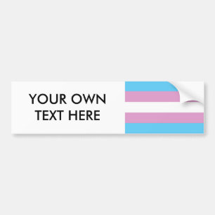 Trans Pride Flag Bumper Sticker