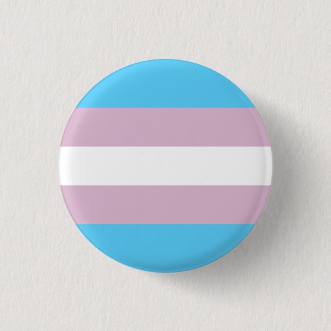 Trans Pride Flag button (Front)