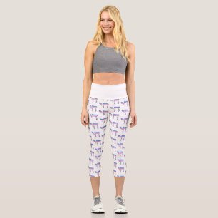 Trans Pride Flag Chai Capri Leggings
