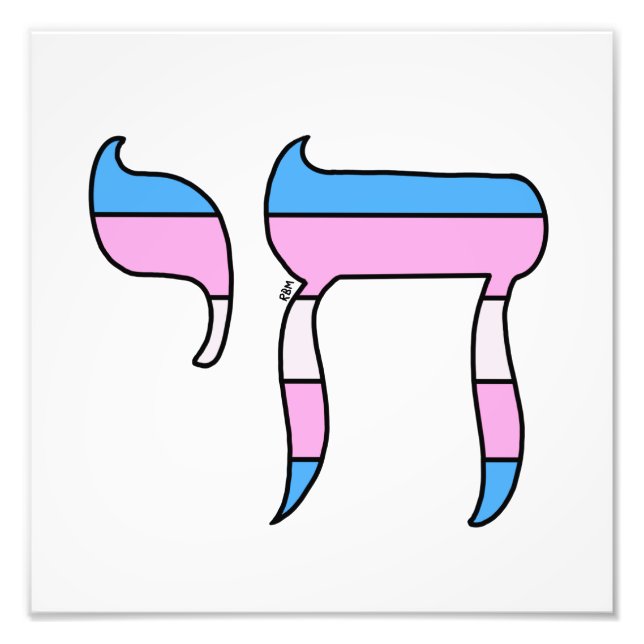 Trans Pride Flag Chai Photo Print (Front)