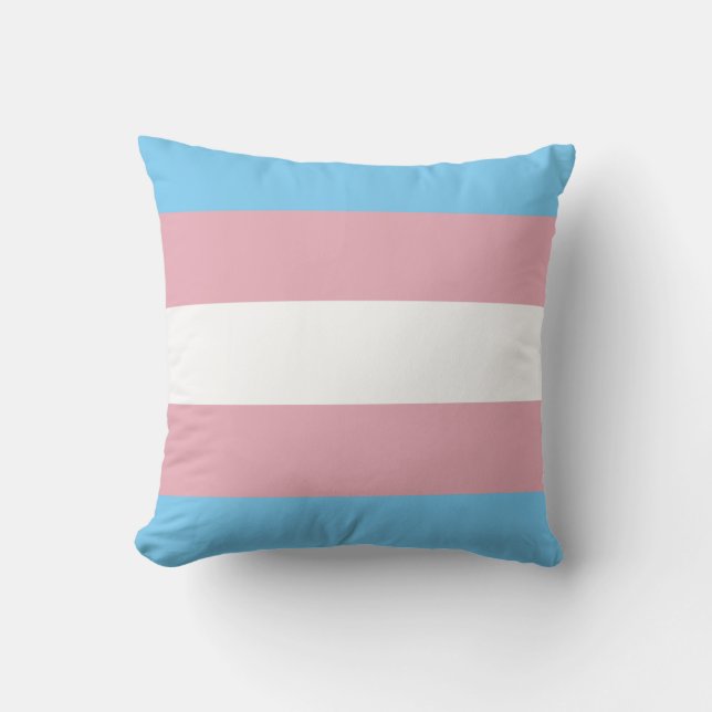 Trans Pride Flag Cushion (Front)