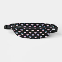 Trans Pride Flag Hearts Pattern Transgender Pride