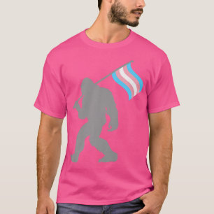 Trans Pride Flag Monster on Transgender T-Shirt