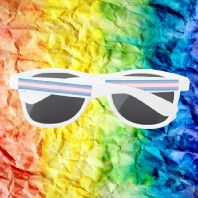 Trans Pride Flag Party Sunglasses (Creator Uploaded)