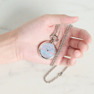 Trans Pride Flag Trippy Boho Groovy Wavy Stripes Watch