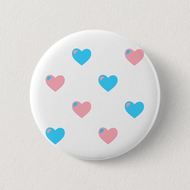 Trans Pride Hearts Button (Front)