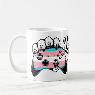 Trans Pride Level Up Tiger Paw Controller Mug 2026