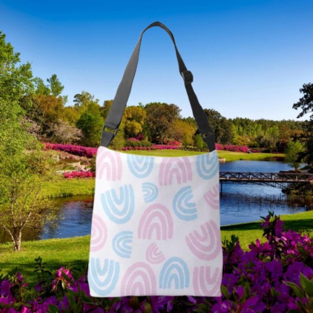 Trans Pride Pastel Rainbow Crossbody Bag (Creator Uploaded)