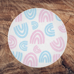 Trans Pride Pastel Rainbow Glass Cutting Board