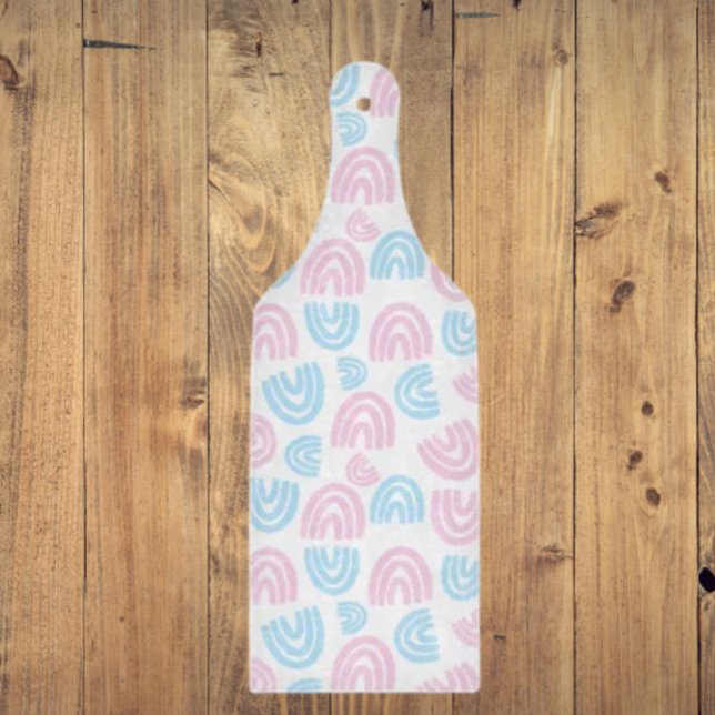 Trans Pride Pastel Rainbow Glass Cutting Board (Creator Uploaded)