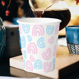 Trans Pride Rainbow Paper Cup
