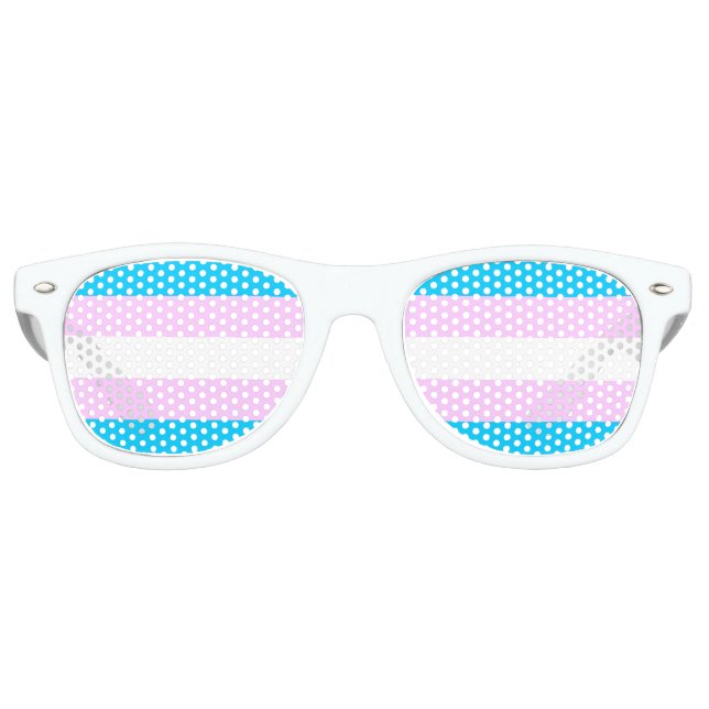 Trans Pride! Retro Sunglasses (Front)