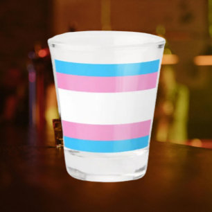 Trans Pride Shot Glass: Raise a Toast to Inclusivi Glass