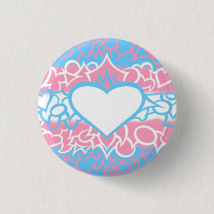 Trans Pride Squiggle 3 Cm Round Badge