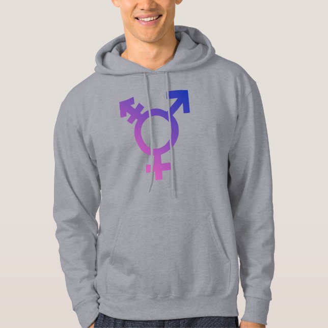 Trans Pride Symbol Hoodie (Front)