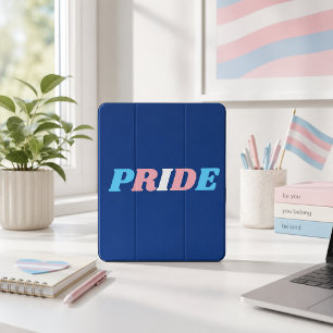 Trans Pride Transgender Flag Colours Typography Mouse Mat
