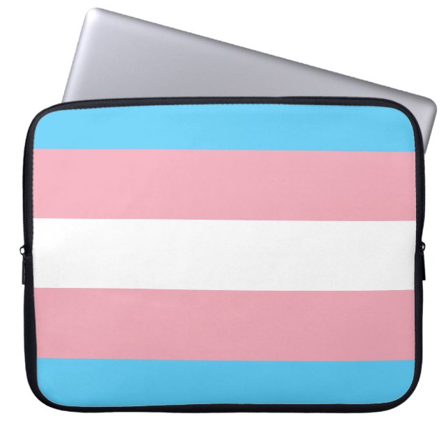 Trans Pride (Transgender Pride) Flag Laptop Sleeve (Front)