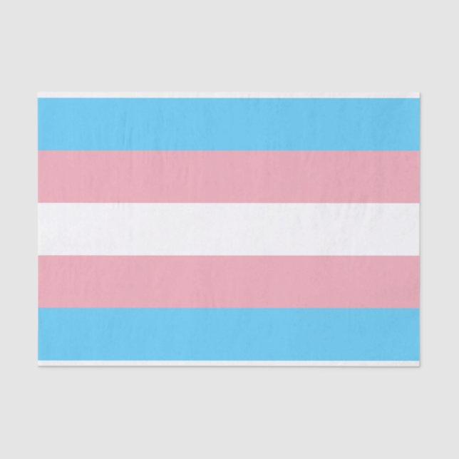 Trans Pride (Transgender Pride) Flag Tissue Paper (Front)