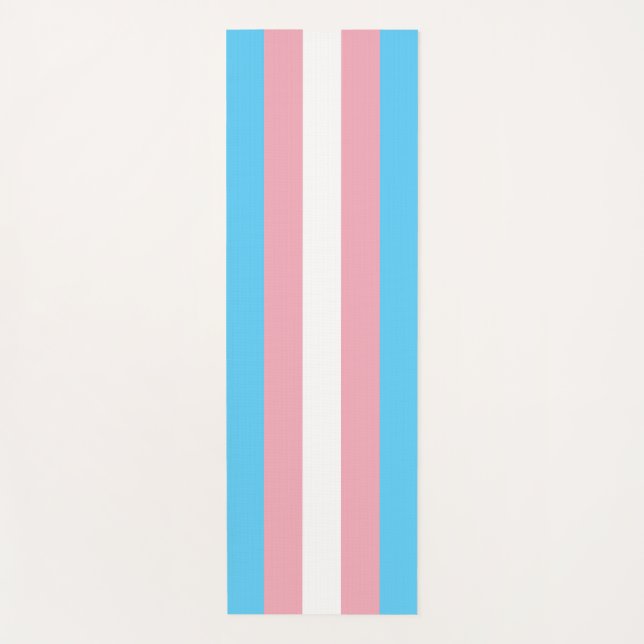 Trans Pride (Transgender Pride) Flag Yoga Mat (Front)