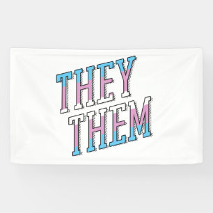 Trans Pronouns They Them Banner
