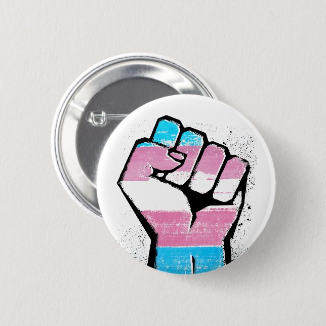 Trans Resistance 6 Cm Round Badge (Front & Back)