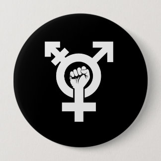 TRANS RESISTANCE SYMBOL - - - 10 CM ROUND BADGE