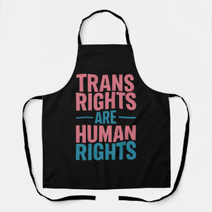 Trans Right Are Human Rights Transgender Pride Apron