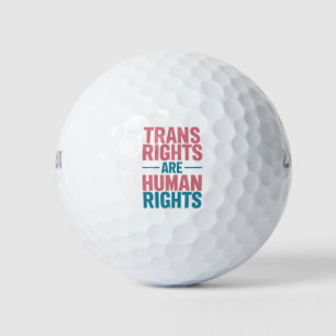 Trans Right Are Human Rights Transgender Pride Golf Balls