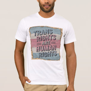 Trans Rights Are Human Rights T-Shirt – Vintage 