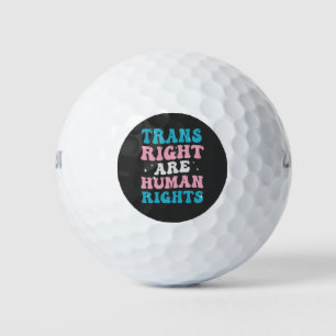 Trans Rights are Human Rights Transgender Equality Golf Balls