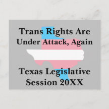 Trans Rights Are Under Attack Postcard