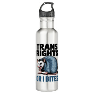 Trans Rights Or I Bites Gay Funny Lgbtq Pride  710 Ml Water Bottle