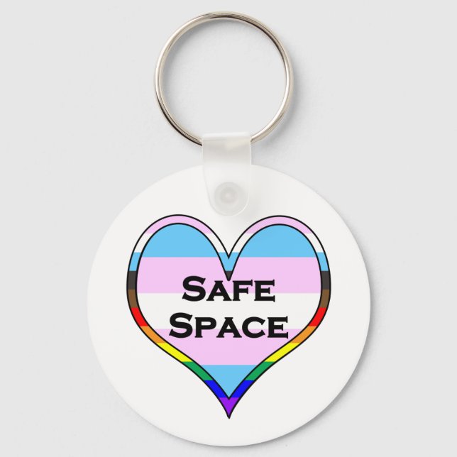 Trans Safe Space Keychain (Front)