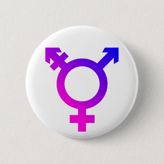 Trans* Symbol pink/blue 6 Cm Round Badge