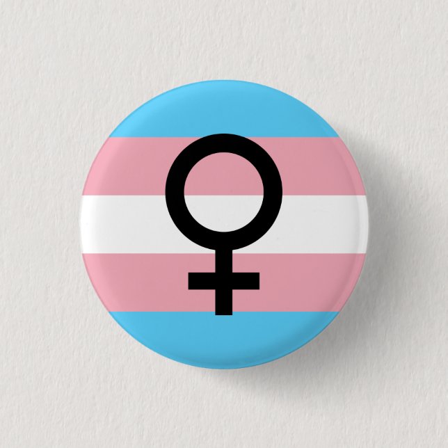 Trans Woman Pride 3 Cm Round Badge (Front)