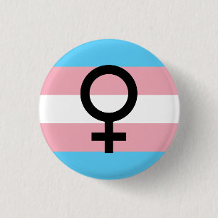 Trans Woman Pride 3 Cm Round Badge