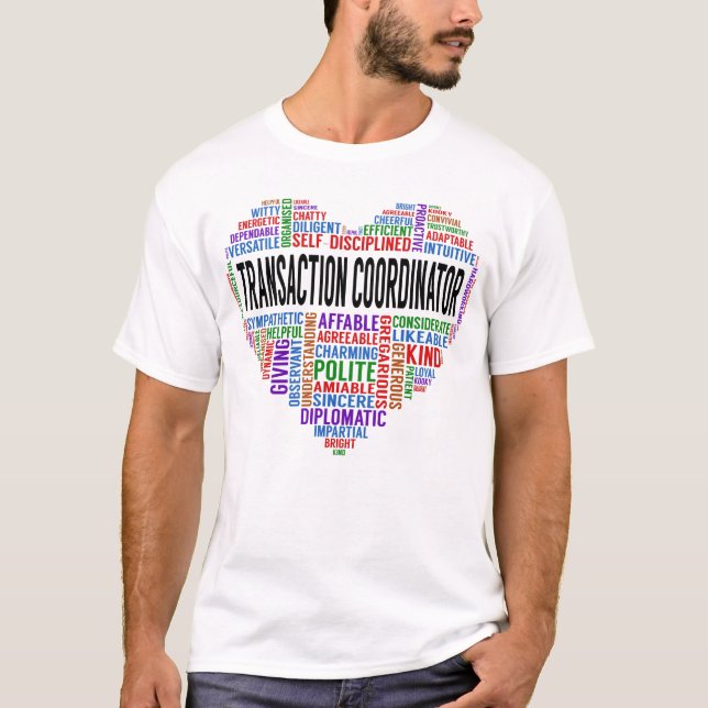 Transaction Coordinator Heart T-Shirt (Front)