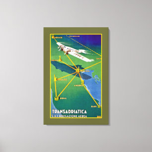 Transadriatica Navigazione Aerea Canvas Print