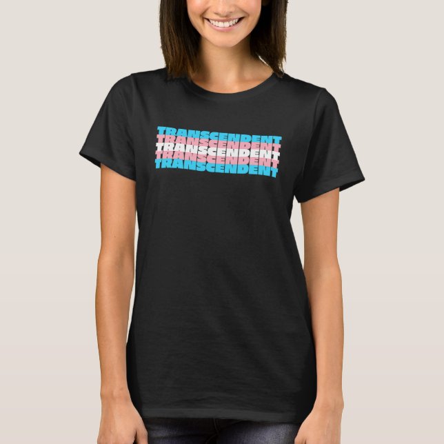 Transcendent Queer LGBTQ+ Transgender pride flag T-Shirt (Front)