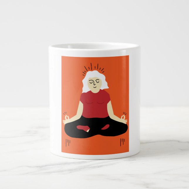 Transcendental Meditation Large Coffee Mug (Front)