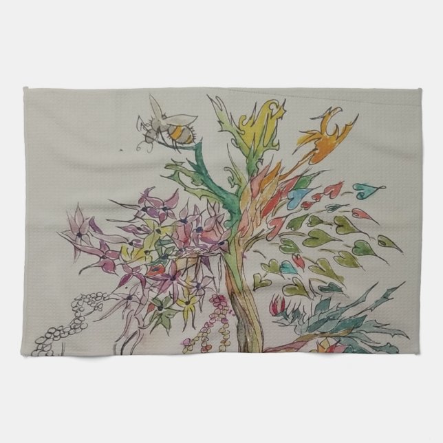 Transcending Ancestral Tree  Tea Towel (Horizontal)