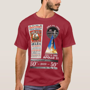 Transcontinental Railroad and Apollo 11 T-Shirt