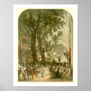 Transept of the Crystal Palace, 1851 (colored lit Poster