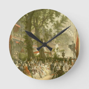 Transept of the Crystal Palace, 1851 (coloured lit Round Clock