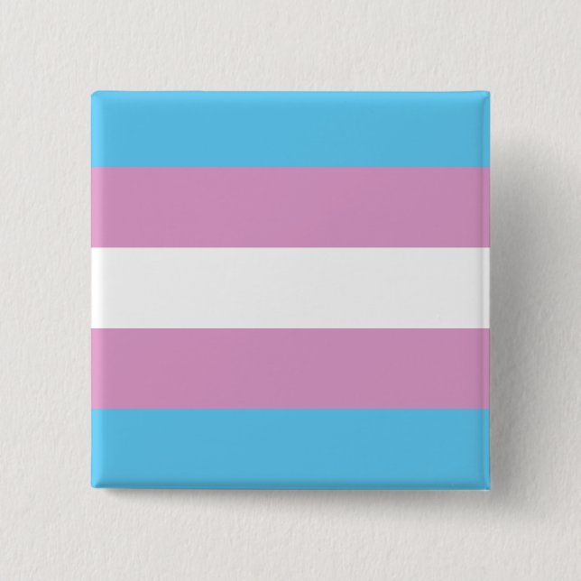 Transexual Pride 15 Cm Square Badge (Front)