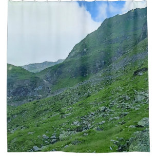 Transfagarasan Alpine Slope – Romania Photography Shower Curtain