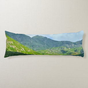 Transfagarasan Alpine View – Romania Mountain Art Body Cushion