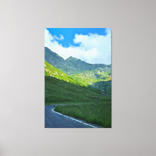 Transfagarasan Alpine View – Romania Mountain Art Canvas Print