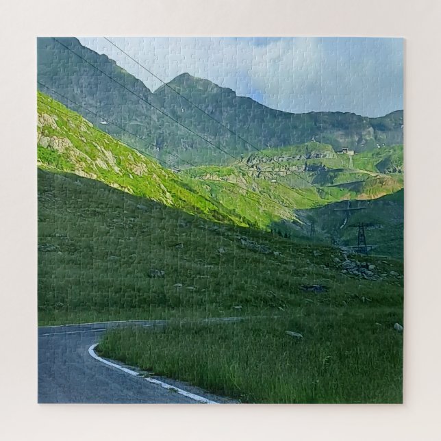 Transfagarasan Alpine View – Romania Mountain Art Jigsaw Puzzle (Vertical)